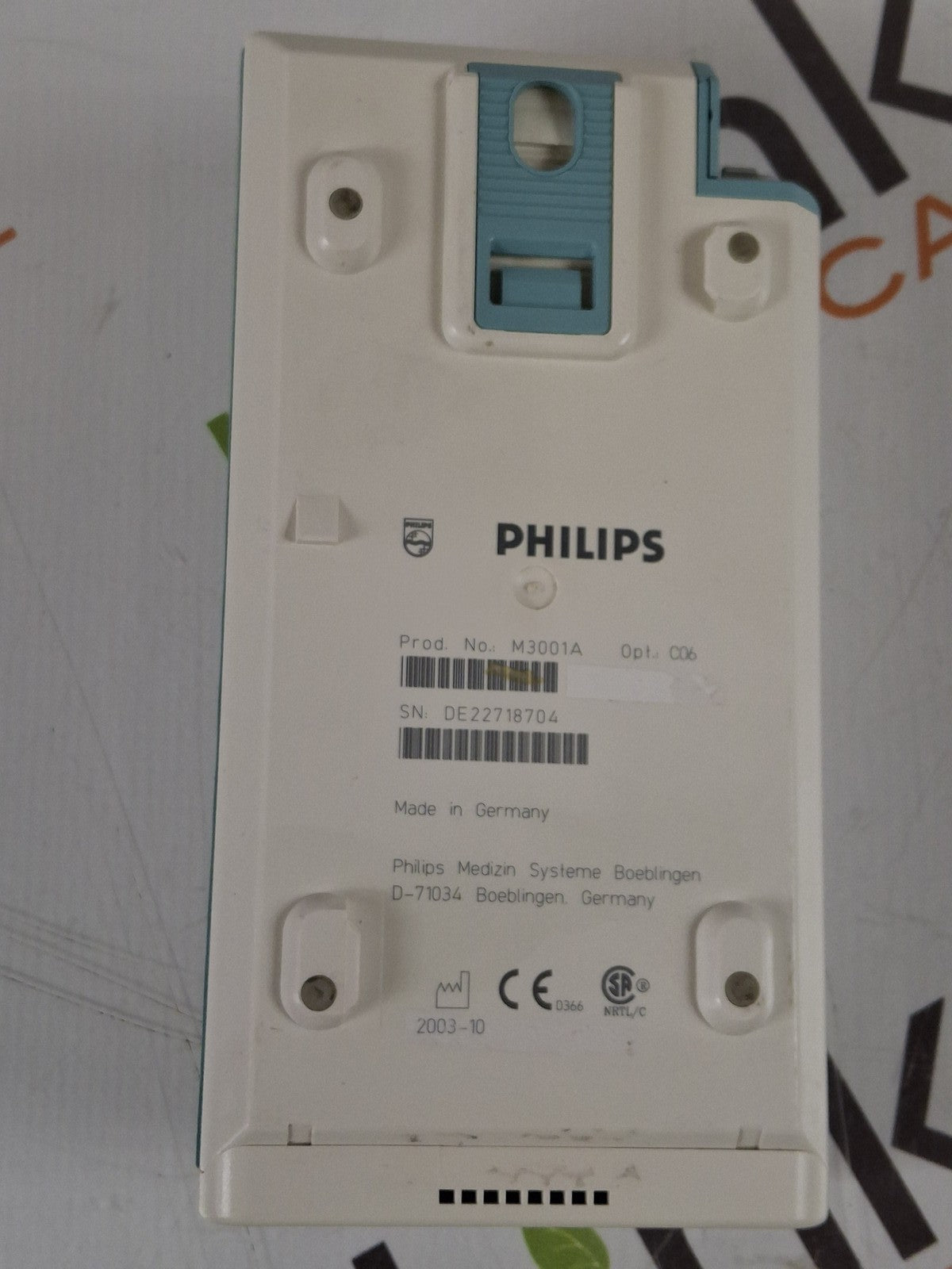Philips M3001A-C06 Fast SpO2, NIBP, ECG, Temp, IBP MMS Module