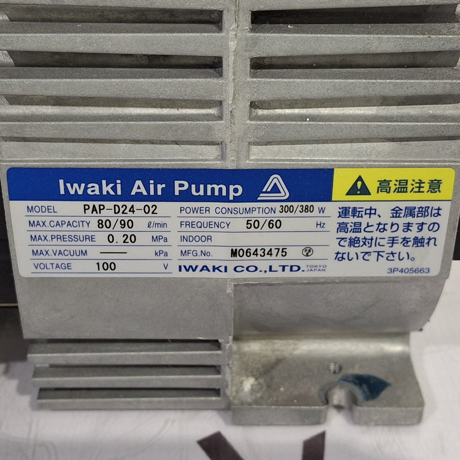 Iwaki PAP-D24-02 Air Pump