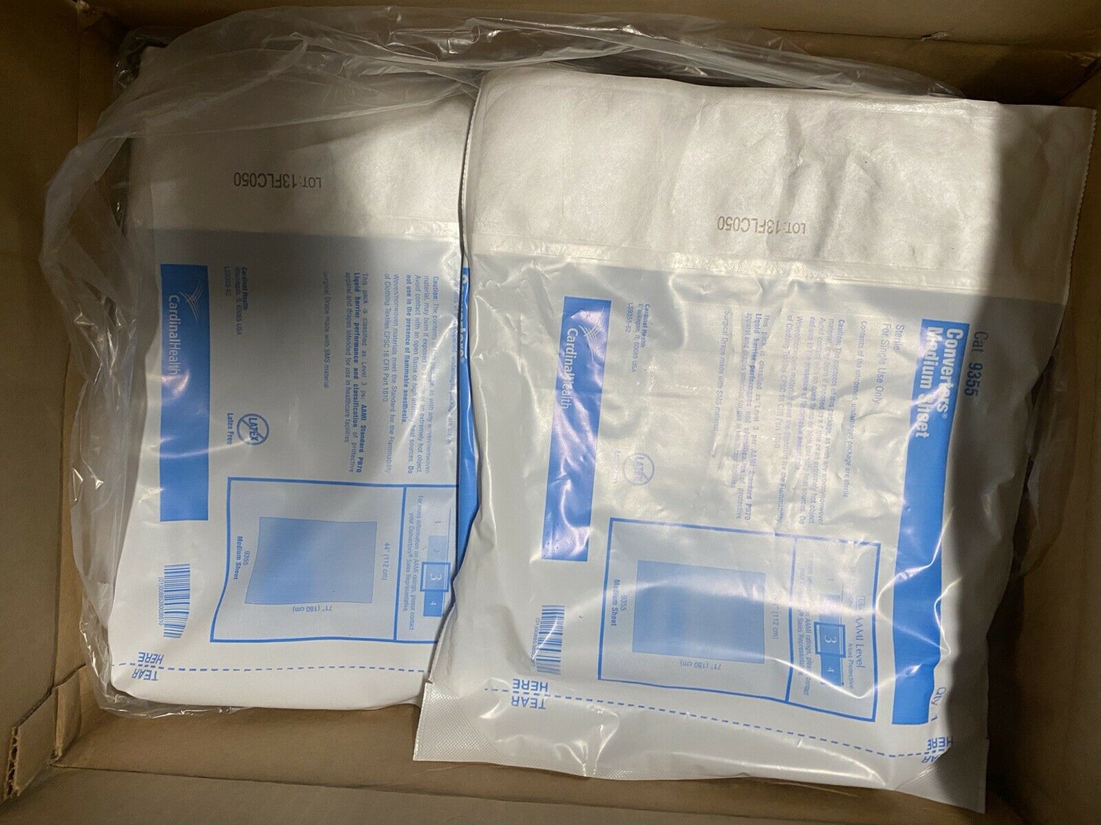 CARDINAL HEALTH 9355 Convertors Half Sheet, Level 3, 44x71”. Box Of 20 DIAGNOSTIC ULTRASOUND MACHINES FOR SALE