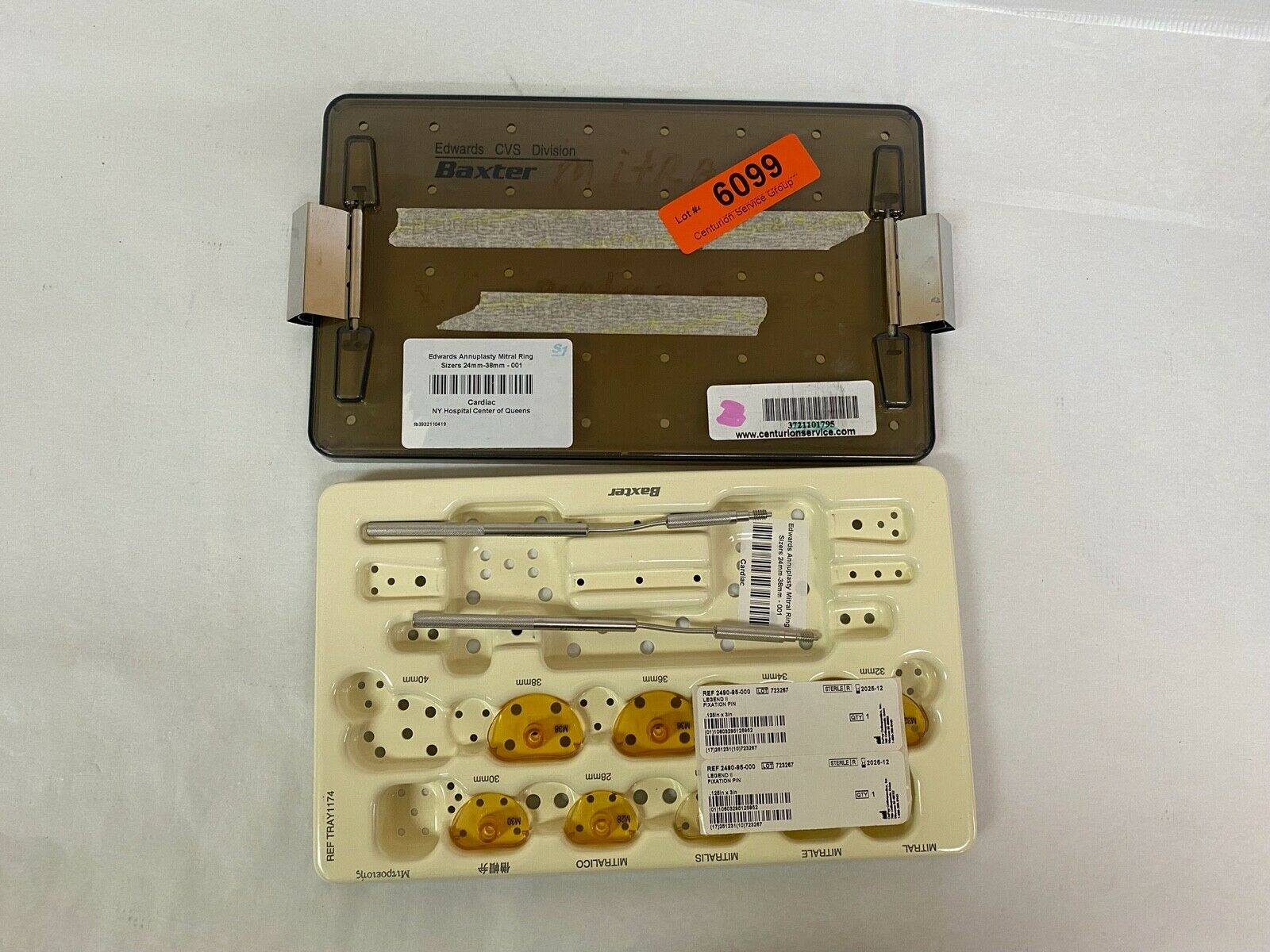 Edwards CVS Division Baxter Annuloplasty Mitral Ring Sizers 24-38mm | KMCE-81 DIAGNOSTIC ULTRASOUND MACHINES FOR SALE