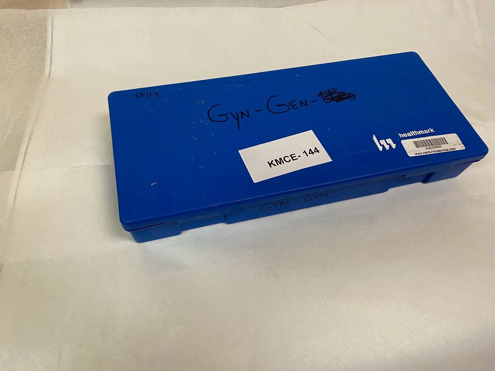 Healthmark 17.5" L Blue Box with Attached Lid | KMCE-144 DIAGNOSTIC ULTRASOUND MACHINES FOR SALE