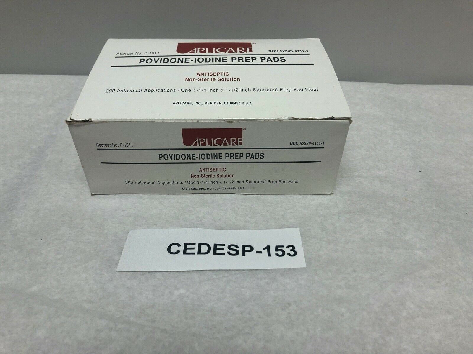 Aplicare Povidone Prep Pads (Box of 200) | CEDESP-153 DIAGNOSTIC ULTRASOUND MACHINES FOR SALE