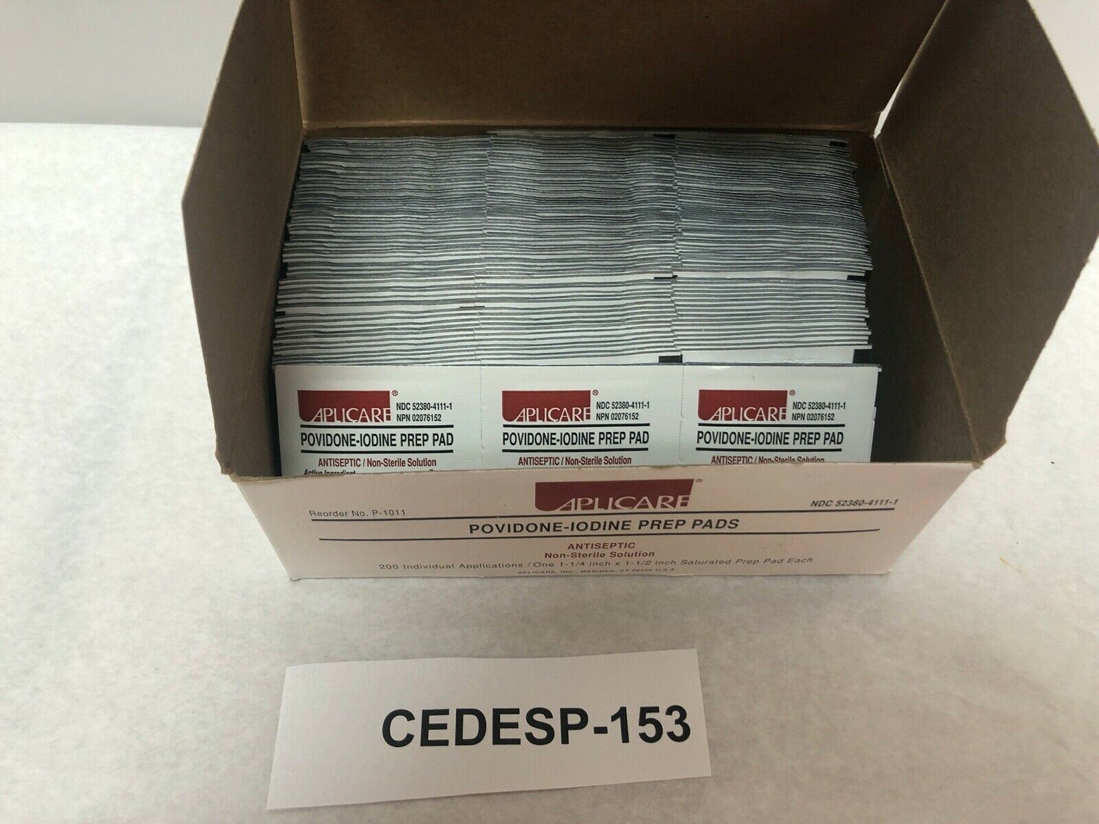 Aplicare Povidone Prep Pads (Box of 200) | CEDESP-153 DIAGNOSTIC ULTRASOUND MACHINES FOR SALE