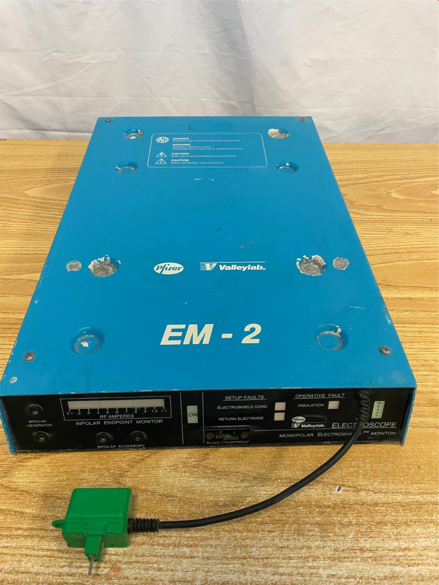 Pfizer Valleylab EM-2 Electroscope Monitor DIAGNOSTIC ULTRASOUND MACHINES FOR SALE