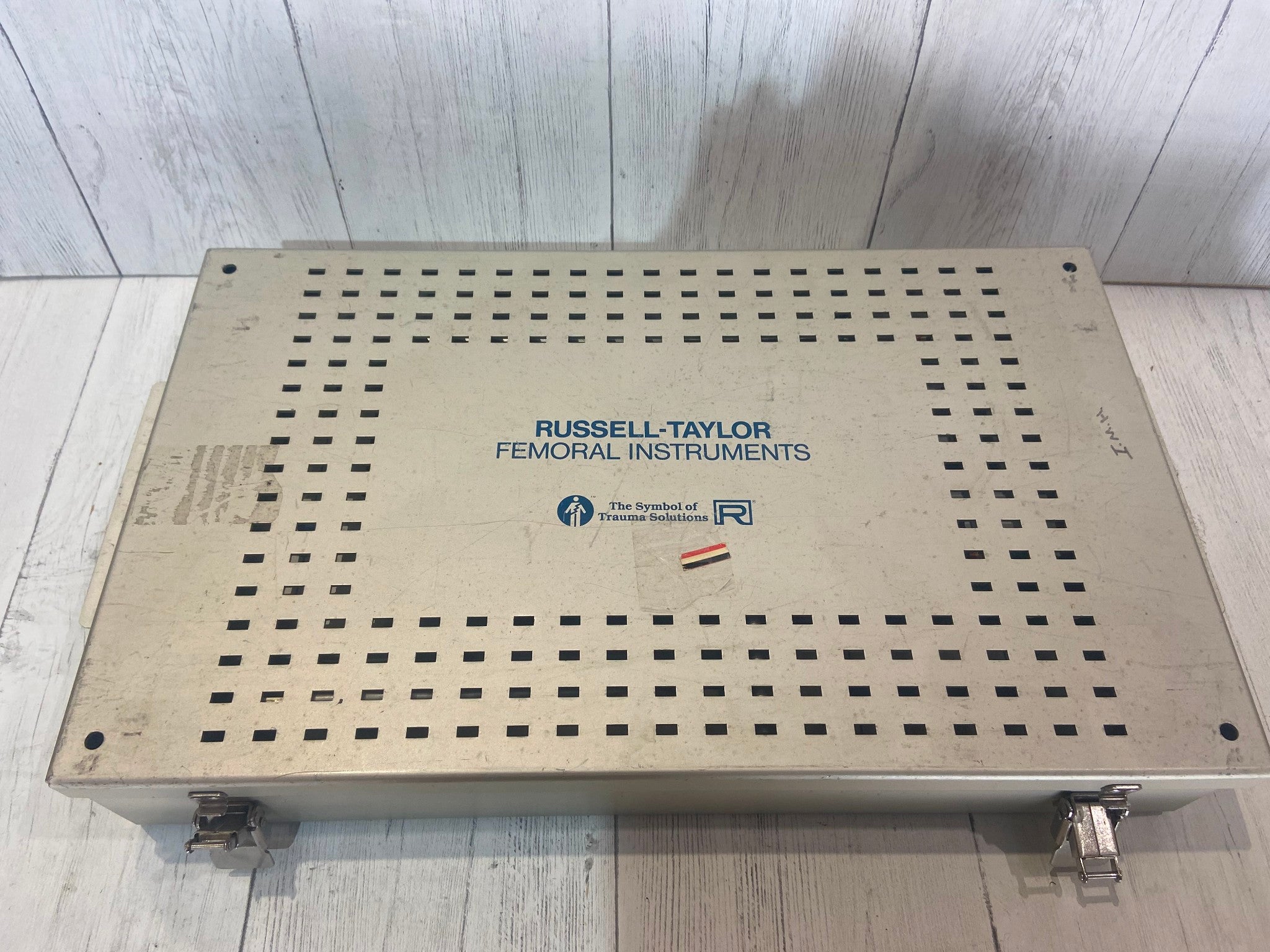 Russel-Taylor Femoral Instruments Cage with Tools 21"x12.5"x3.75" DIAGNOSTIC ULTRASOUND MACHINES FOR SALE