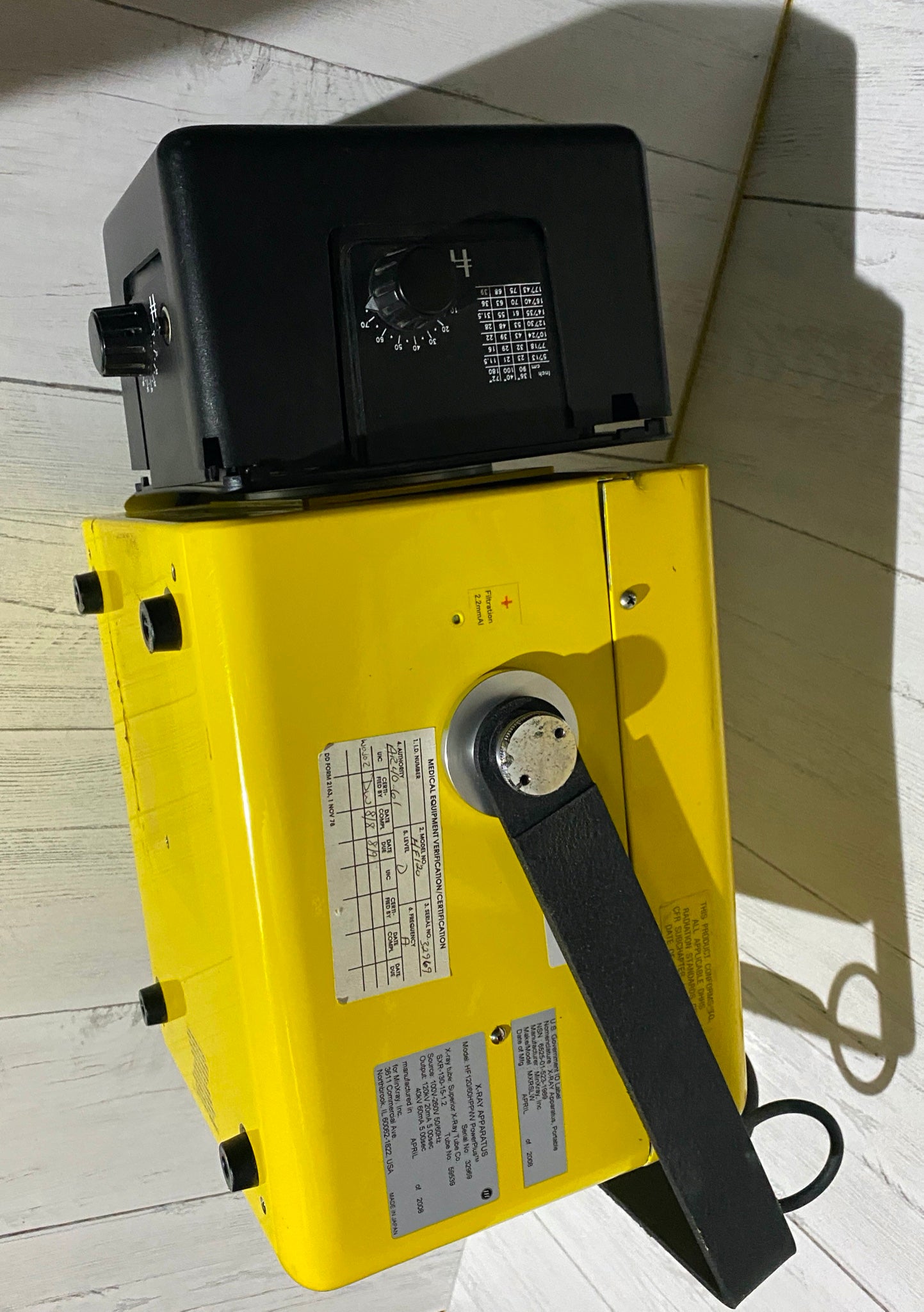 MinXray HF120/60HPPWV PowerPlus Portable X-Ray Machine manufactured 2008 DIAGNOSTIC ULTRASOUND MACHINES FOR SALE