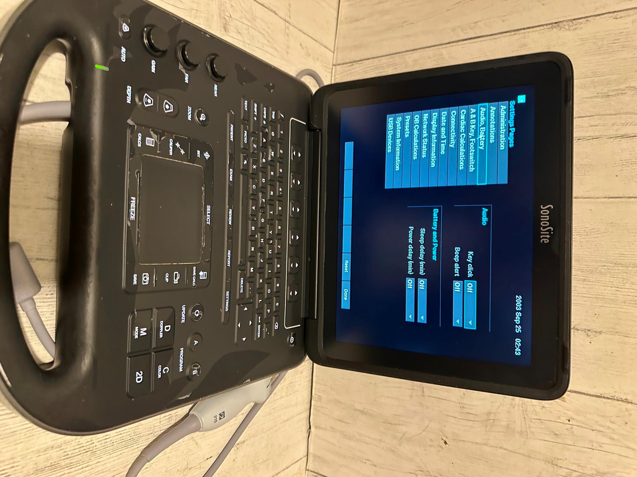 Sonosite Edge II Ultrasound 2016, DICOM with Phased Array probe rP19x DIAGNOSTIC ULTRASOUND MACHINES FOR SALE