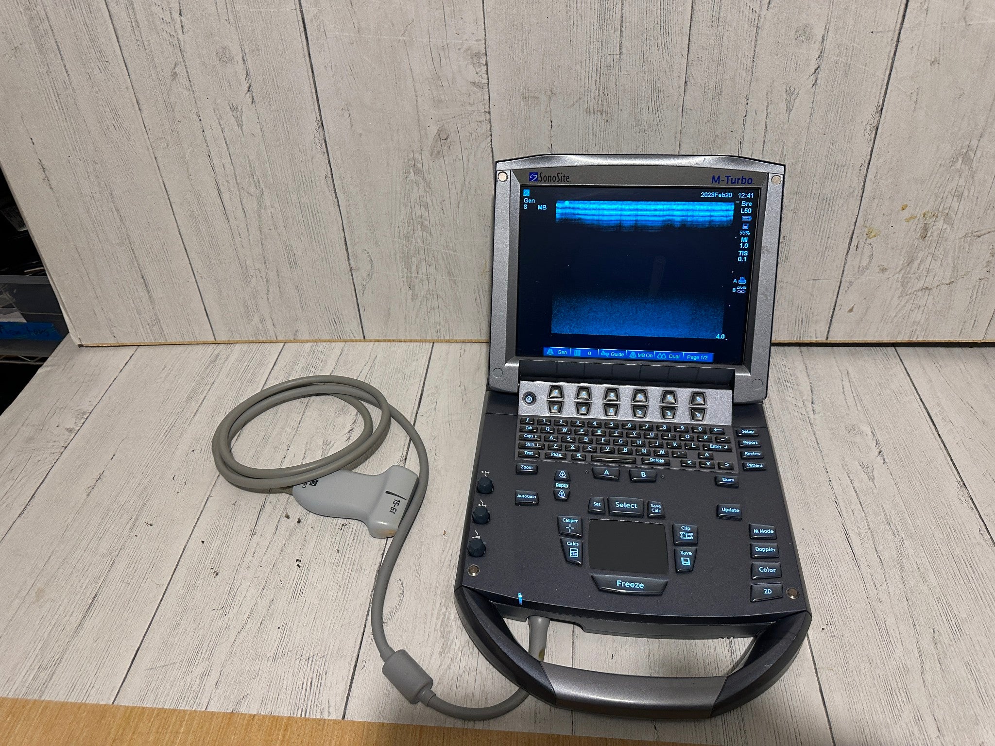 SonoSite M-Turbo Portable Ultrasound 2010 with Mini Dock Station DIAGNOSTIC ULTRASOUND MACHINES FOR SALE