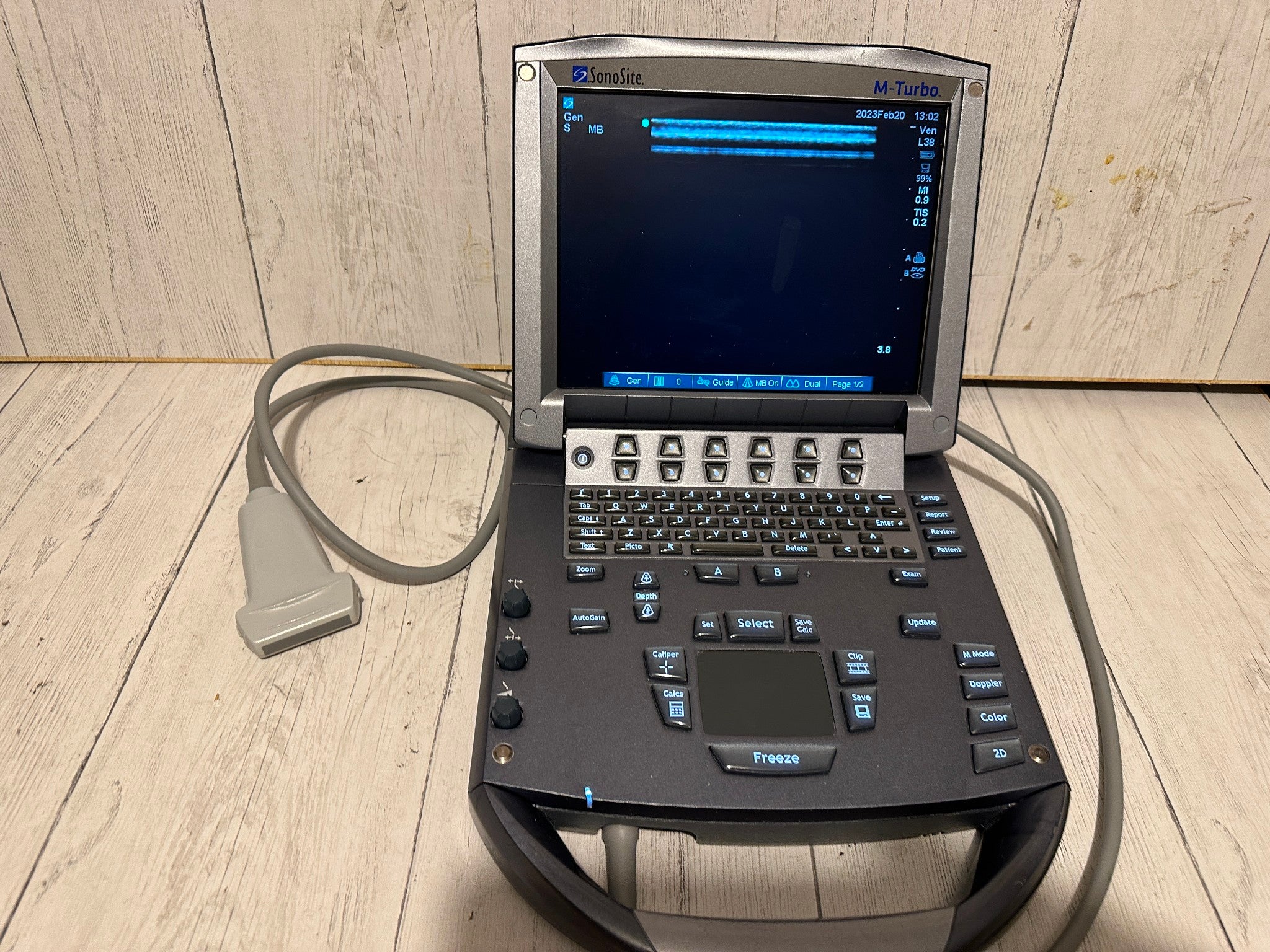 SonoSite M-Turbo Portable Ultrasound 2010 with Mini Dock Station DIAGNOSTIC ULTRASOUND MACHINES FOR SALE