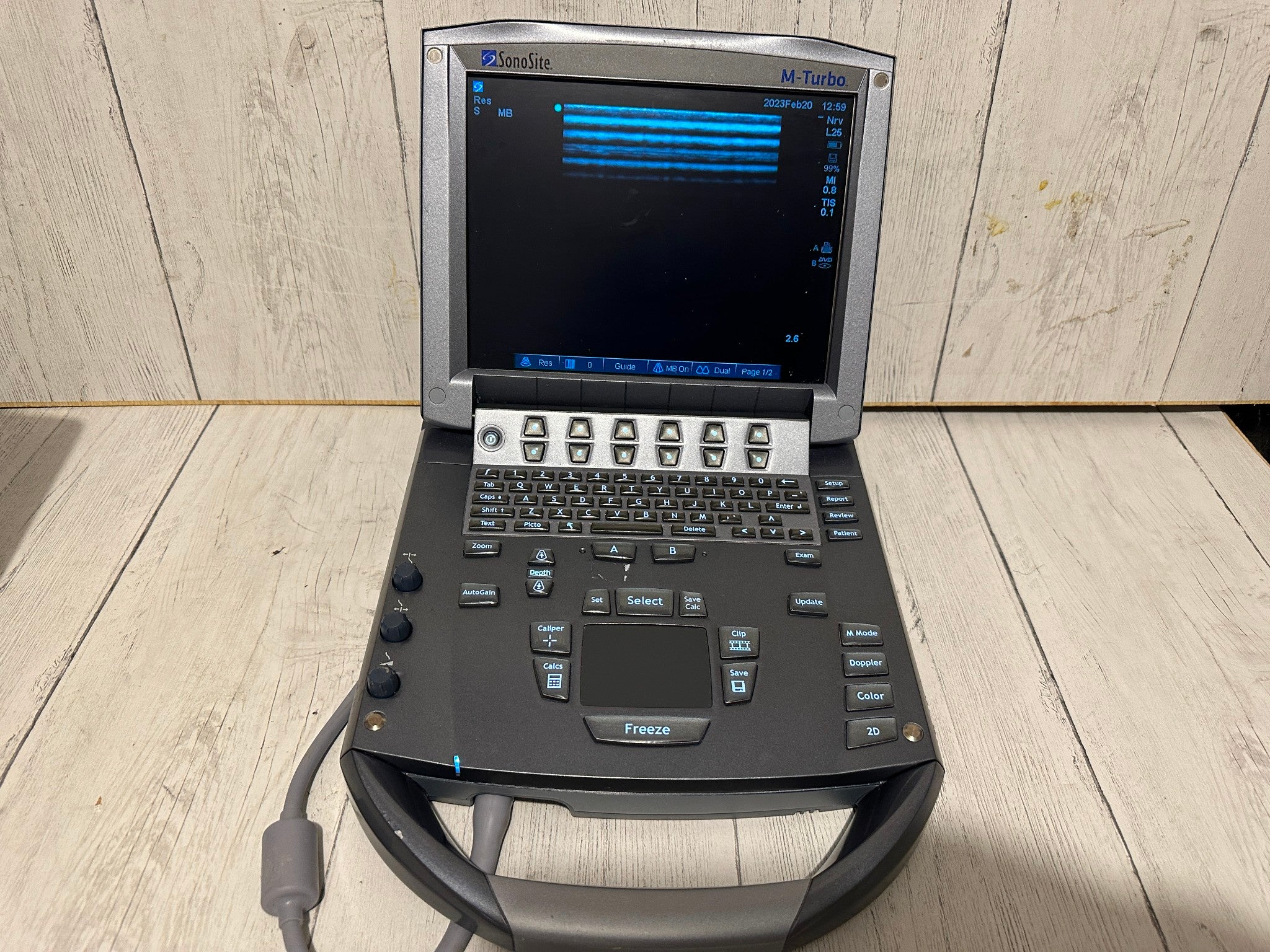 SonoSite M-Turbo Portable Ultrasound 2009 with Mini Dock Station DIAGNOSTIC ULTRASOUND MACHINES FOR SALE