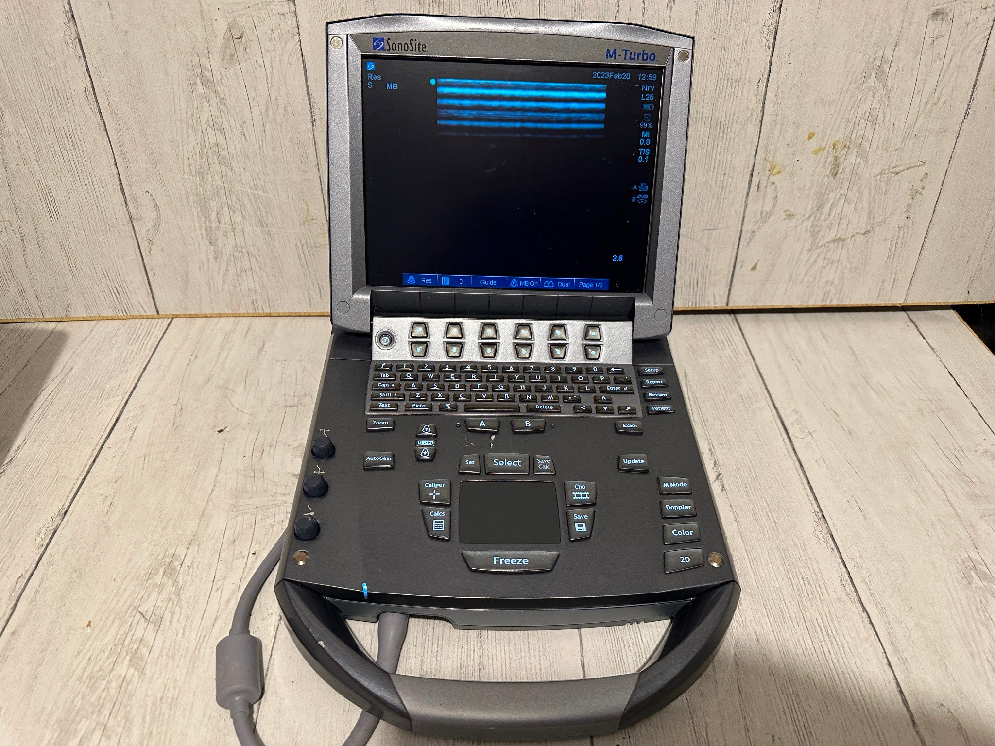 SonoSite M-Turbo Portable Ultrasound 2009 with Mini Dock Station DIAGNOSTIC ULTRASOUND MACHINES FOR SALE