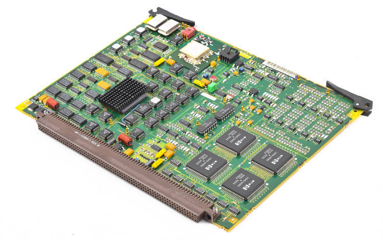 a close up of a computer motherboard