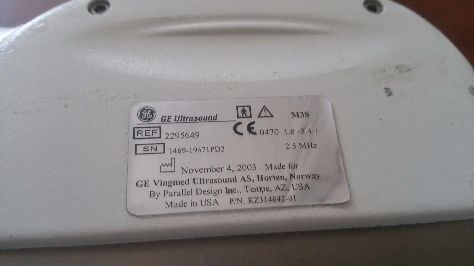GE MS3 Ultrasound Transducer. DIAGNOSTIC ULTRASOUND MACHINES FOR SALE