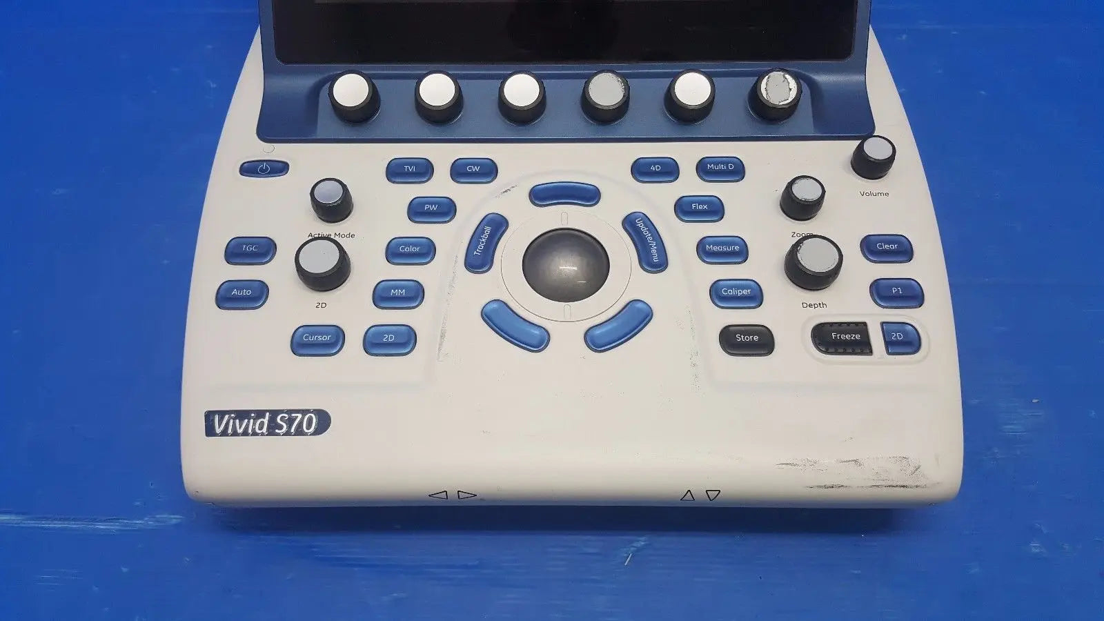 GE VIVID S60/S70 Ultrasound System Keyboard P/N 5460319 w/ Touchscreen Assy DIAGNOSTIC ULTRASOUND MACHINES FOR SALE