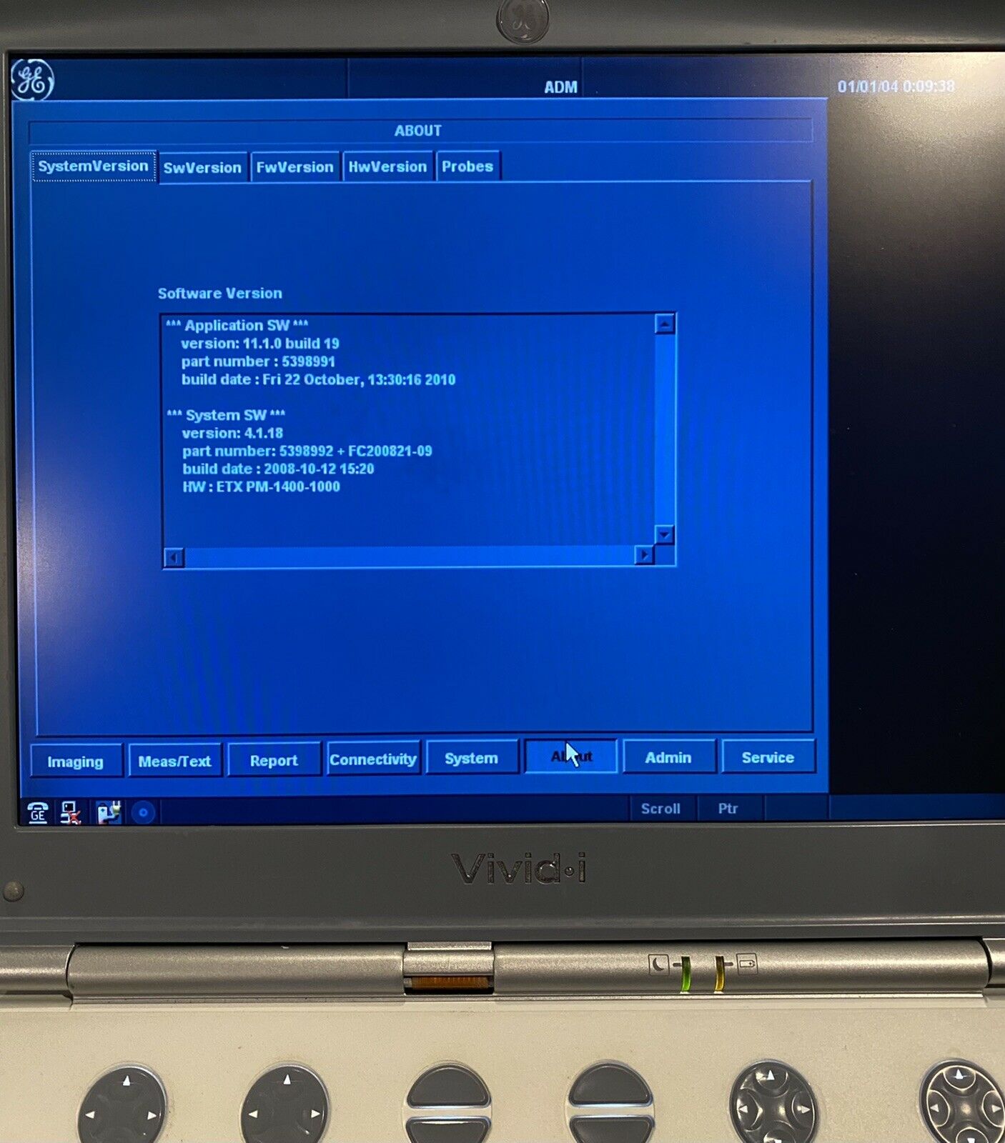 GE Vivid-i Ultrasound Machine (including carrying cases and two probes) DIAGNOSTIC ULTRASOUND MACHINES FOR SALE