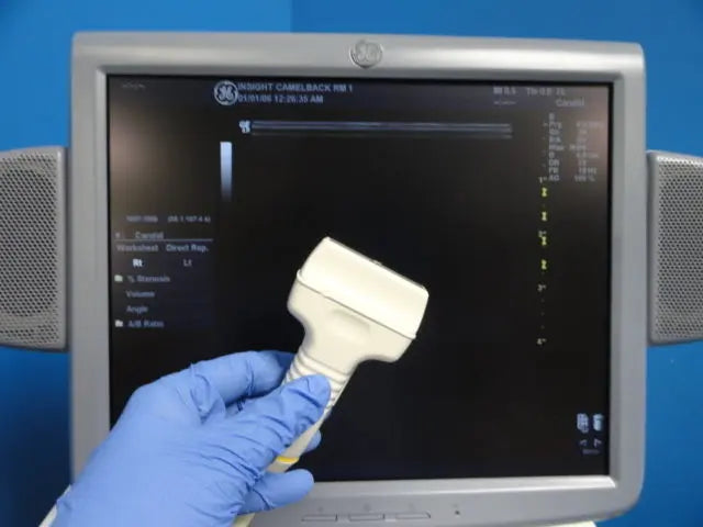 GE 7L Linear Array Ultrasound Transducer for Logiq & Vivid Series (10760) DIAGNOSTIC ULTRASOUND MACHINES FOR SALE