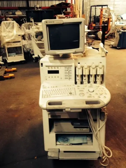 GE LOGIQ 700 EXPERT SERIES ULTRASOUND WITH 5 TRANSDUCER PROBES 548C, LA39, 546L, DIAGNOSTIC ULTRASOUND MACHINES FOR SALE