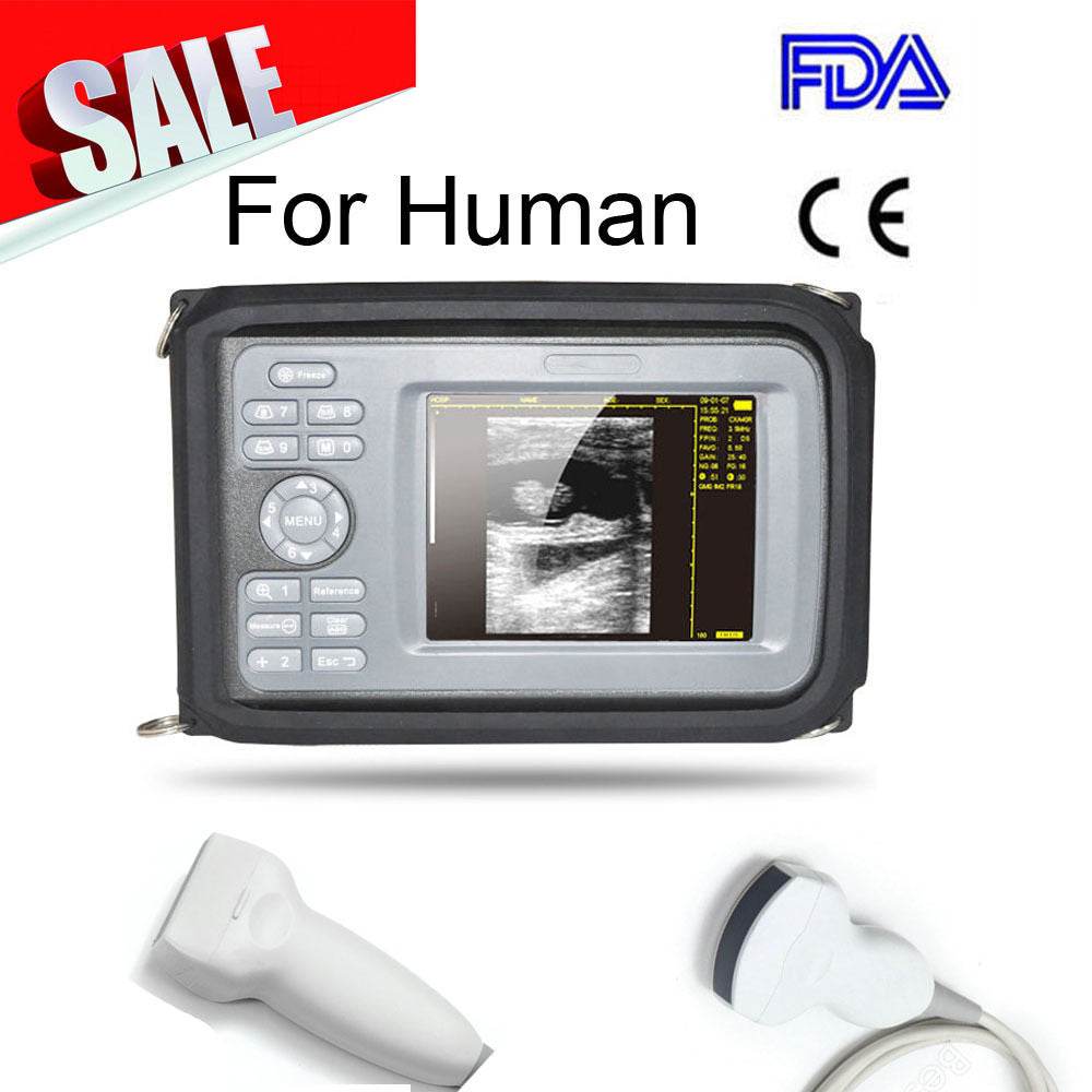 Ultrasound Pregnant Machine Scanner Convex + Linear 2 Probe Human Box USPS CE 190891411310 DIAGNOSTIC ULTRASOUND MACHINES FOR SALE