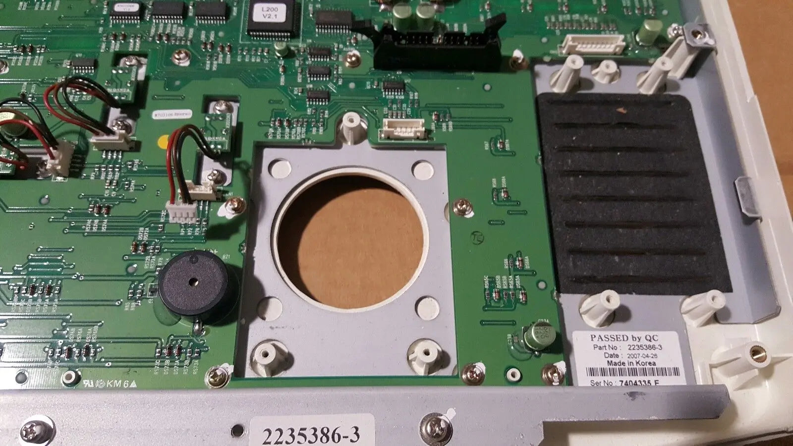 GE Logiq Ultrasound General Parts P/N 2235386-3 For Parts DIAGNOSTIC ULTRASOUND MACHINES FOR SALE