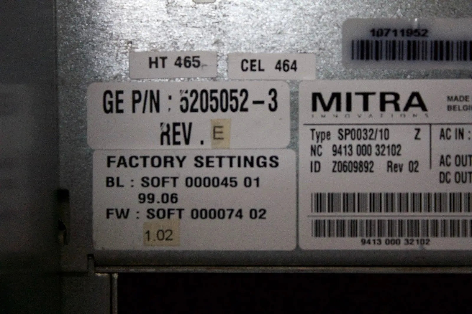 GE Logiq E9 Ultrasound part: Part Number : 5205052-3 Rev E DIAGNOSTIC ULTRASOUND MACHINES FOR SALE