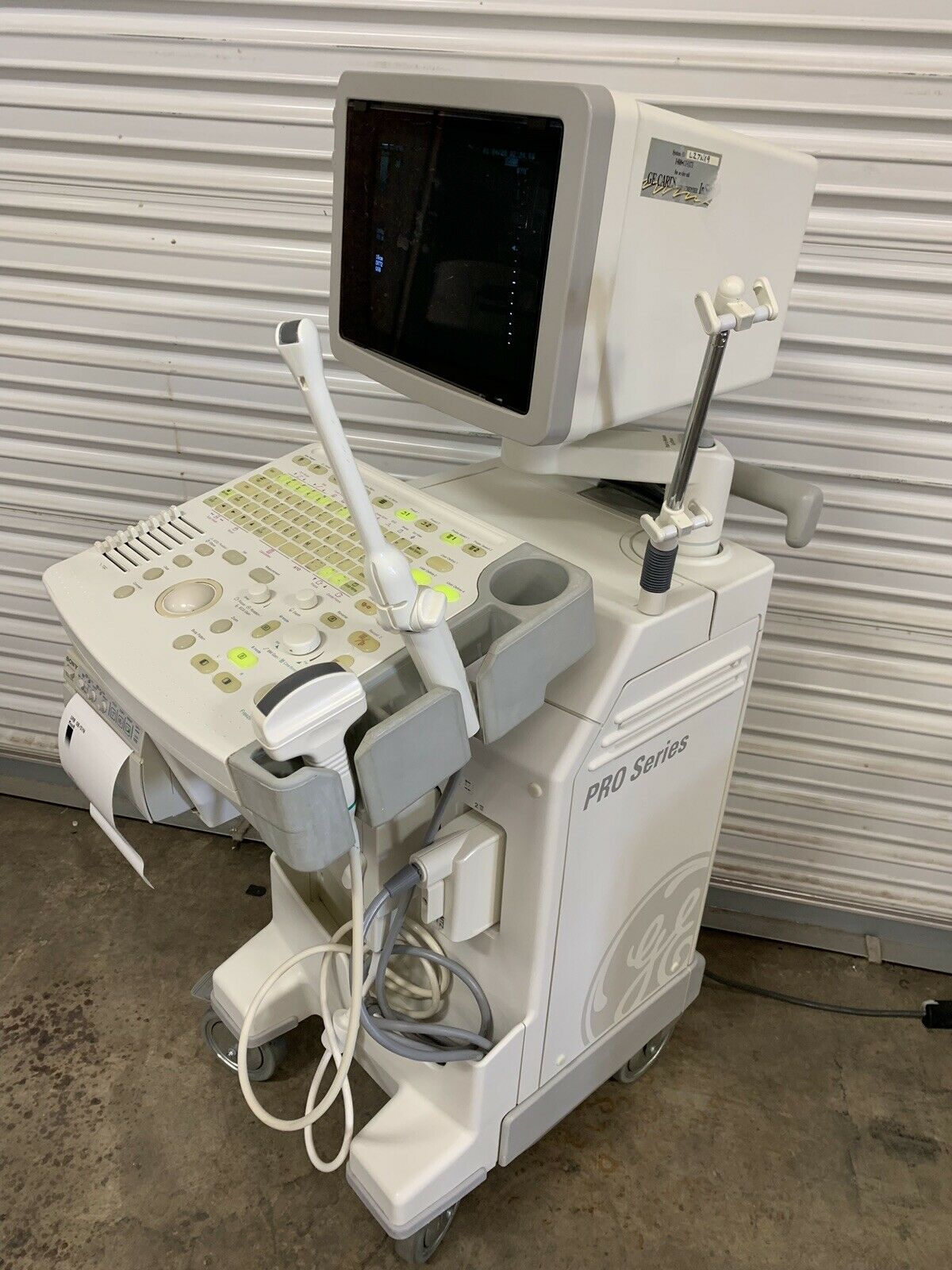 GE Pro Series Ultrasound Machine 2270969 w/ MTZ & 3Cb Probes Transducers DIAGNOSTIC ULTRASOUND MACHINES FOR SALE