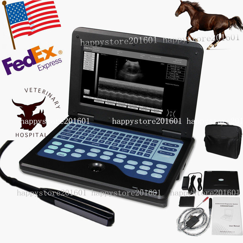 US Seller CE Veterinary Laptop Machine Ultrasound scanner Vet 7.5M Rectal Probe 658126923446 DIAGNOSTIC ULTRASOUND MACHINES FOR SALE