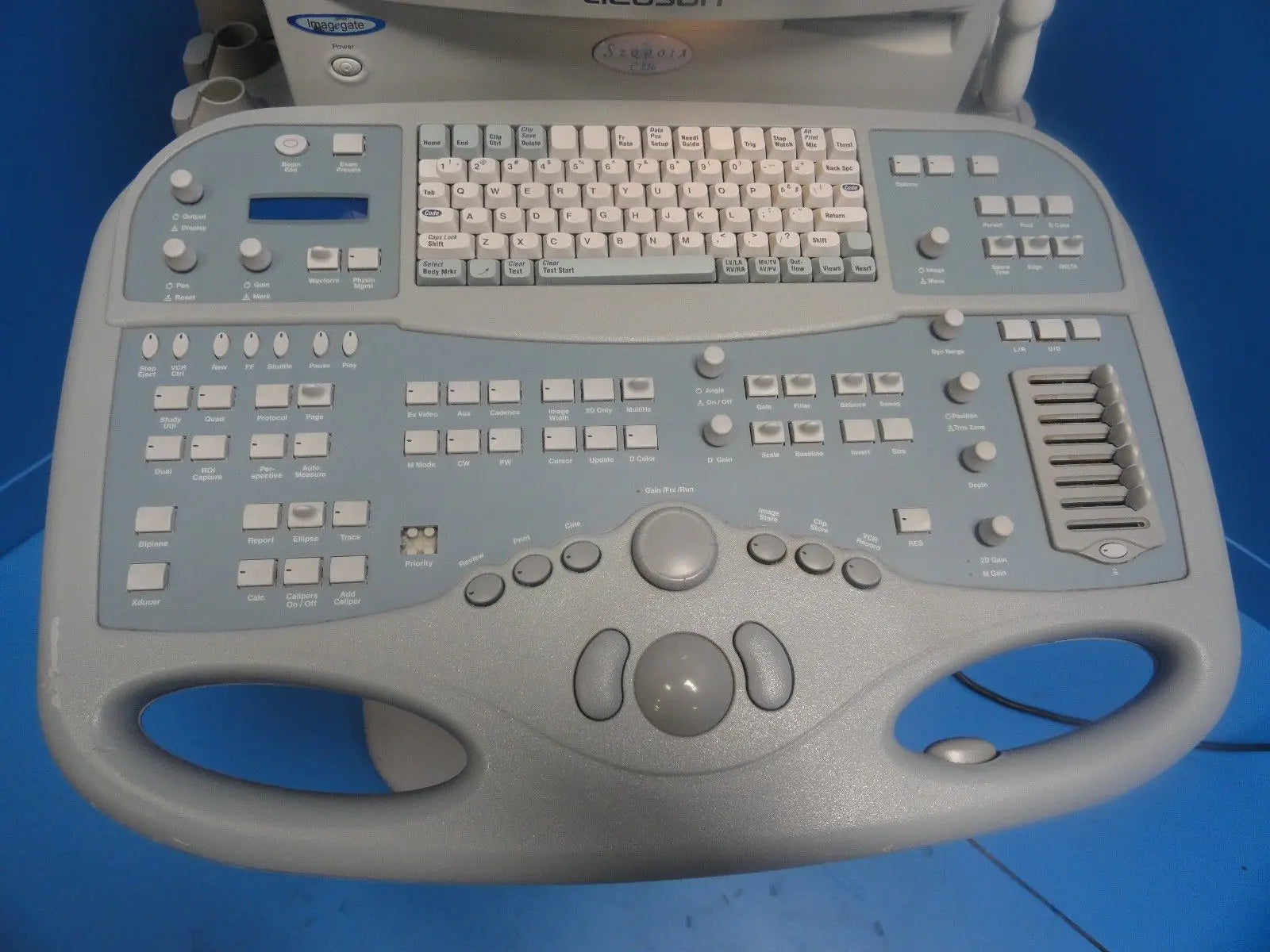 2002 Acuson Sequoia C256 Cardiac Ultrasound W/ 5V2C Probe Printer & VCR (6066) DIAGNOSTIC ULTRASOUND MACHINES FOR SALE