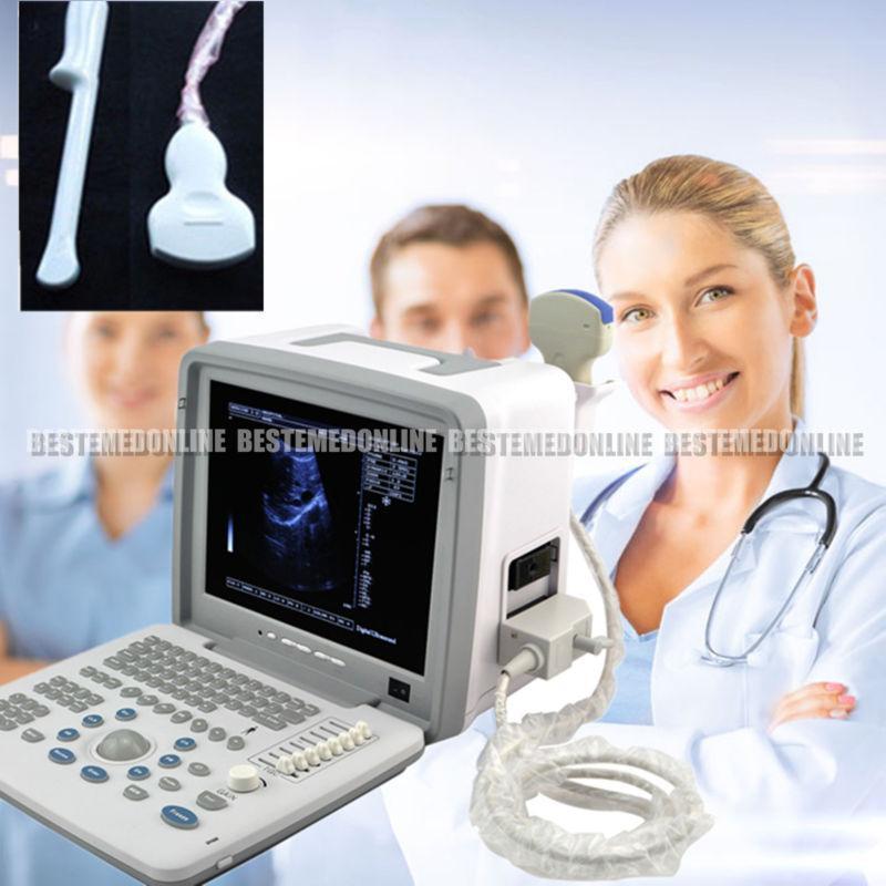 Full Digital Portable Ultrasound Scanner Convex &Transvaginal 2 Probe Free 3D A+ DIAGNOSTIC ULTRASOUND MACHINES FOR SALE