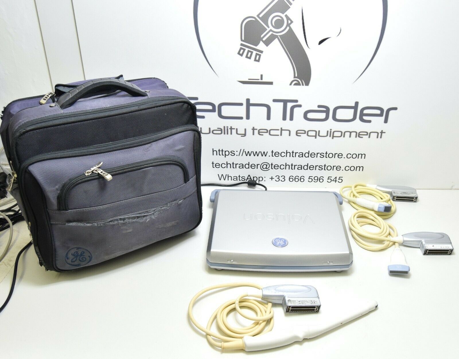 GE Voluson I BT14 portable ultrasound with 3 probes (year of manufacture 2016) DIAGNOSTIC ULTRASOUND MACHINES FOR SALE