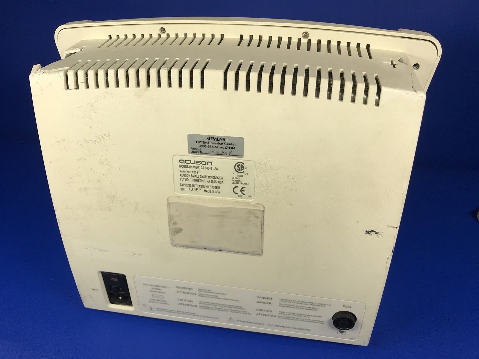 SIEMENS Acuson Cypress Ultrasound Machine DIAGNOSTIC ULTRASOUND MACHINES FOR SALE