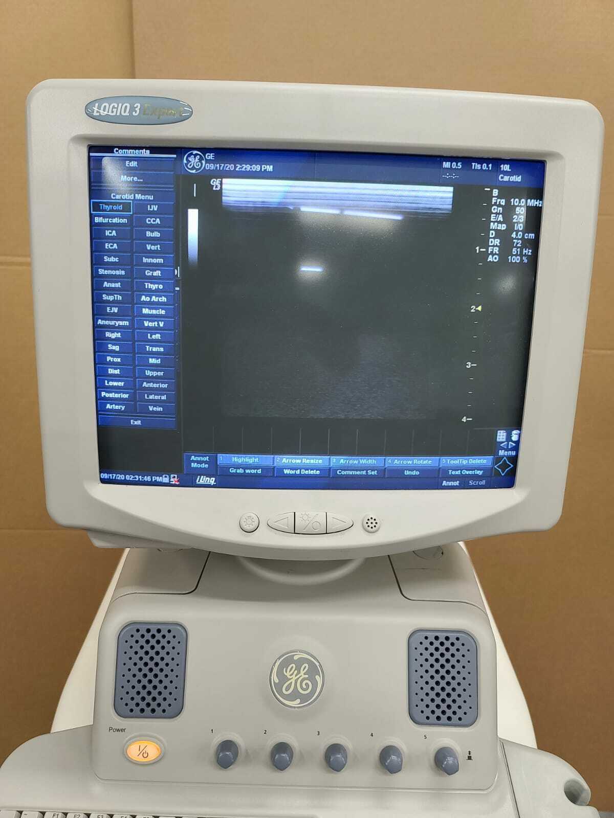 GE LOGIQ 3 EXPERT Ultrasound System with 739L Probe - FULLY TESTED DIAGNOSTIC ULTRASOUND MACHINES FOR SALE