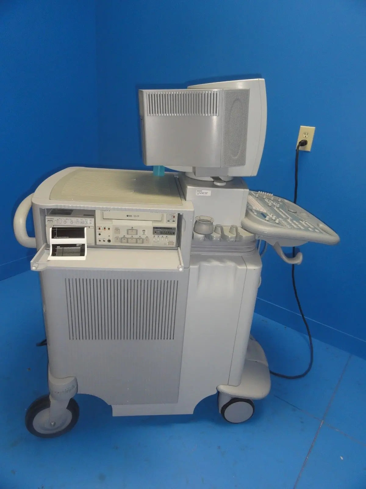 2002 Acuson Sequoia C256 Cardiac Ultrasound W/ 5V2C Probe Printer & VCR (6066) DIAGNOSTIC ULTRASOUND MACHINES FOR SALE