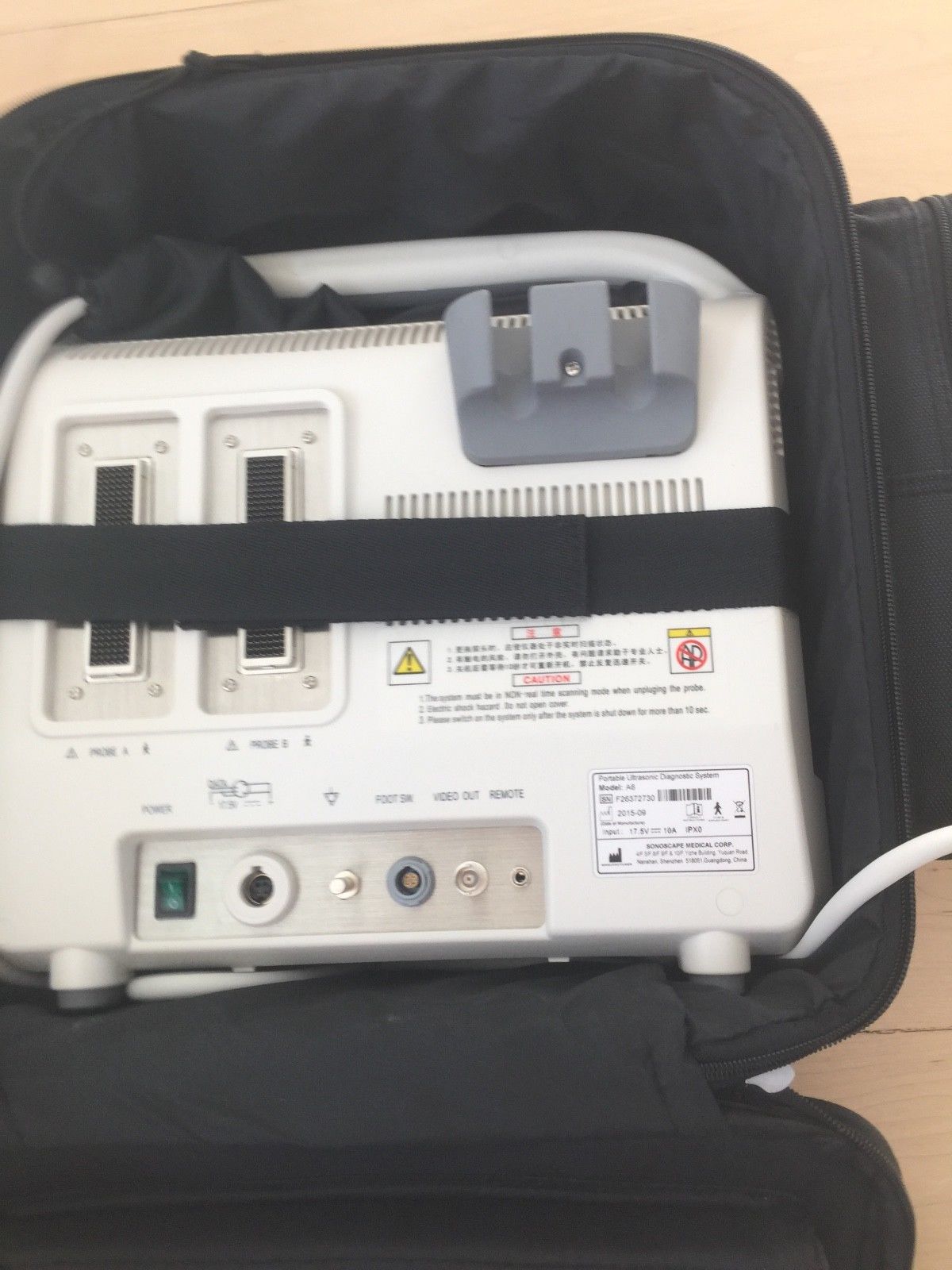 New Ultrasound Machine Sonoscape A6 with linear transducer; includes carry on DIAGNOSTIC ULTRASOUND MACHINES FOR SALE