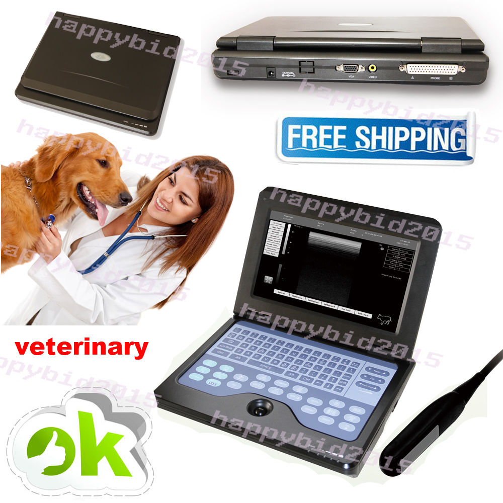 New Veterinary Laptop Ultrasound machine/Scanner,7.5MHZ Rectal Probe DIAGNOSTIC ULTRASOUND MACHINES FOR SALE