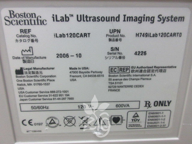 Boston Scientific iLab Ultrasound Imaging System for Intravascular Use DIAGNOSTIC ULTRASOUND MACHINES FOR SALE