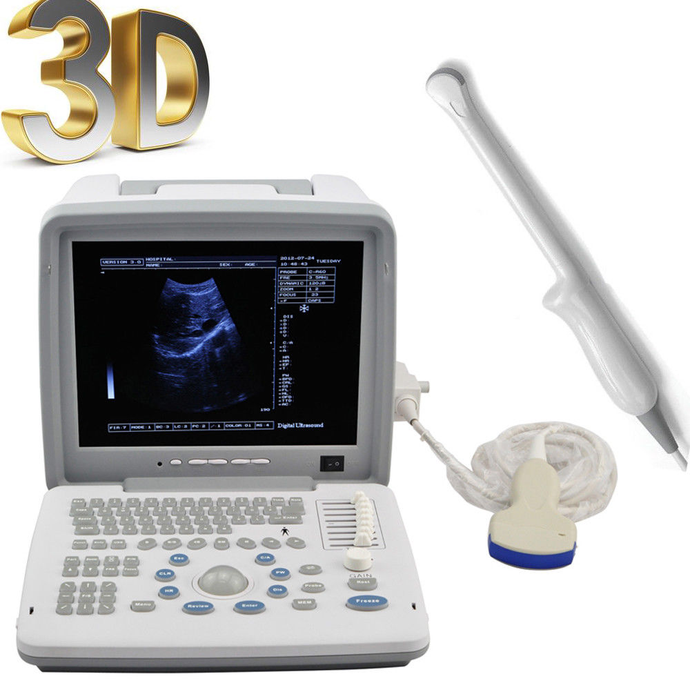 Digital Portable Ultrasound Scanner Machine + Convex & Transvaginal 2 Probes+3D 190891918765 DIAGNOSTIC ULTRASOUND MACHINES FOR SALE