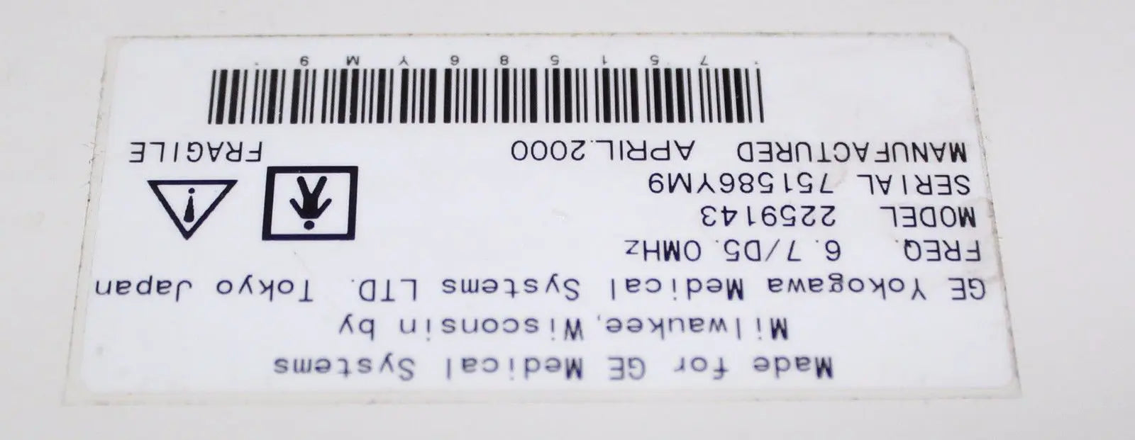 GE 739L Ultrasound Probe DIAGNOSTIC ULTRASOUND MACHINES FOR SALE