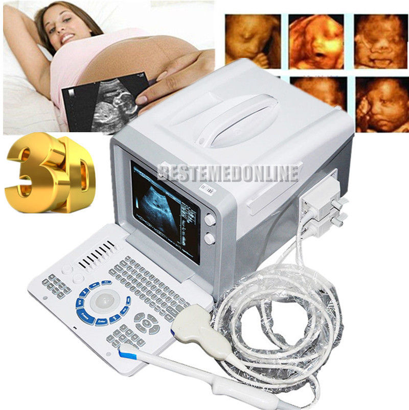 Portable 10'' 3D Digital Ultrasound Scanner Machine Convex+Transvaginal 2 Probes 190891918765 DIAGNOSTIC ULTRASOUND MACHINES FOR SALE