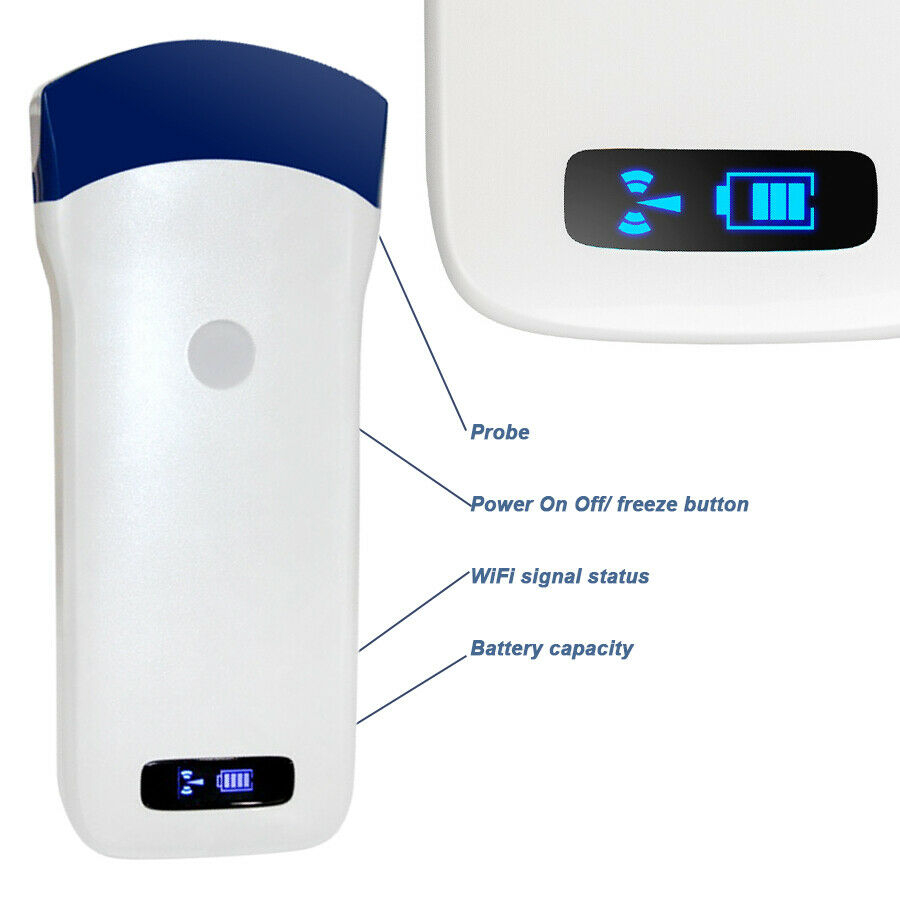 Portable Wireless WIFI Ultrasound Scanner Color Doppler Convex Probe 128 Element DIAGNOSTIC ULTRASOUND MACHINES FOR SALE