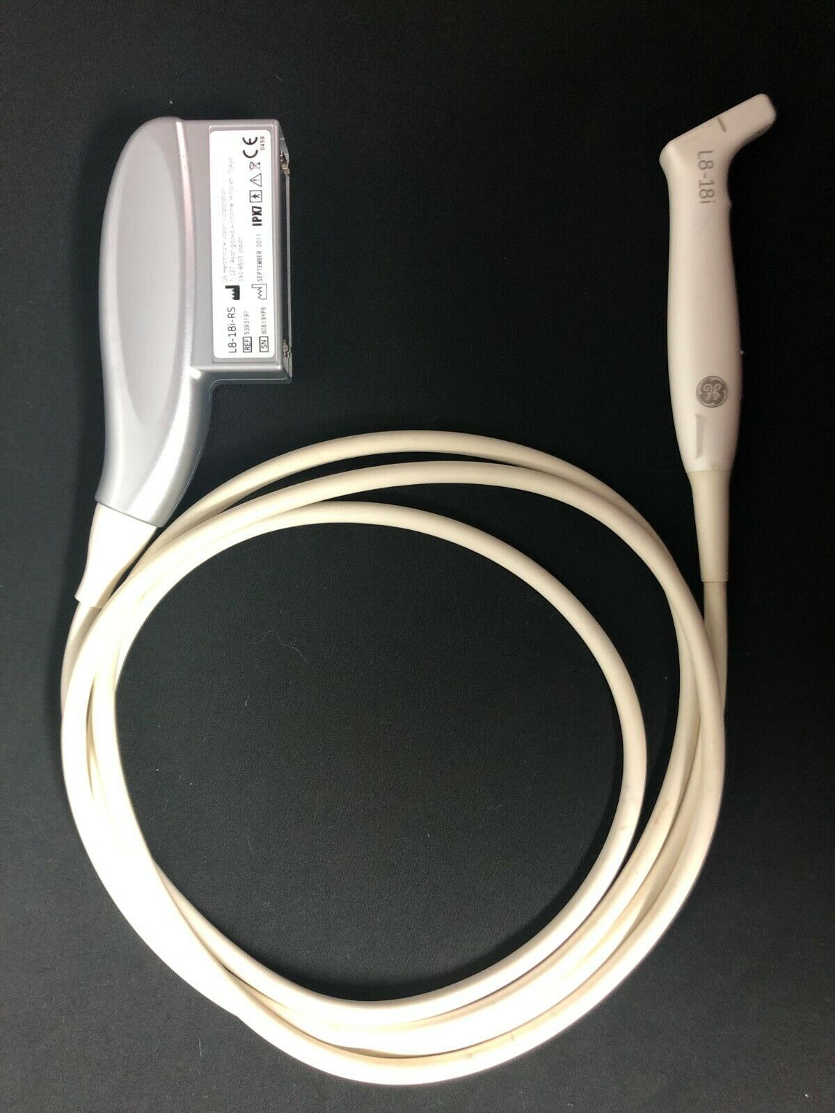 GE L8-18i-RS 2011 Ultrasound PROBE / TRANSDUCER NextGen Hockey Stick DIAGNOSTIC ULTRASOUND MACHINES FOR SALE
