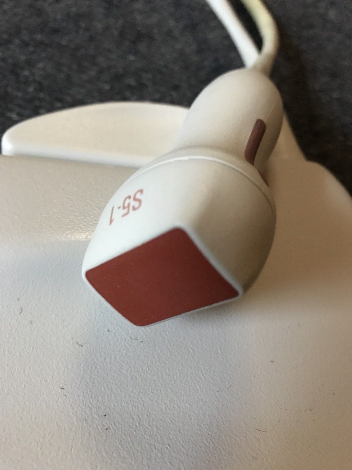 closeup of probe head