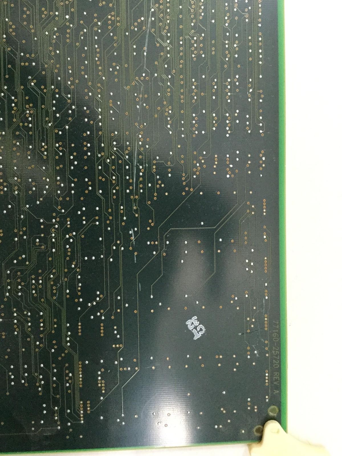a close up of a computer circuit board
