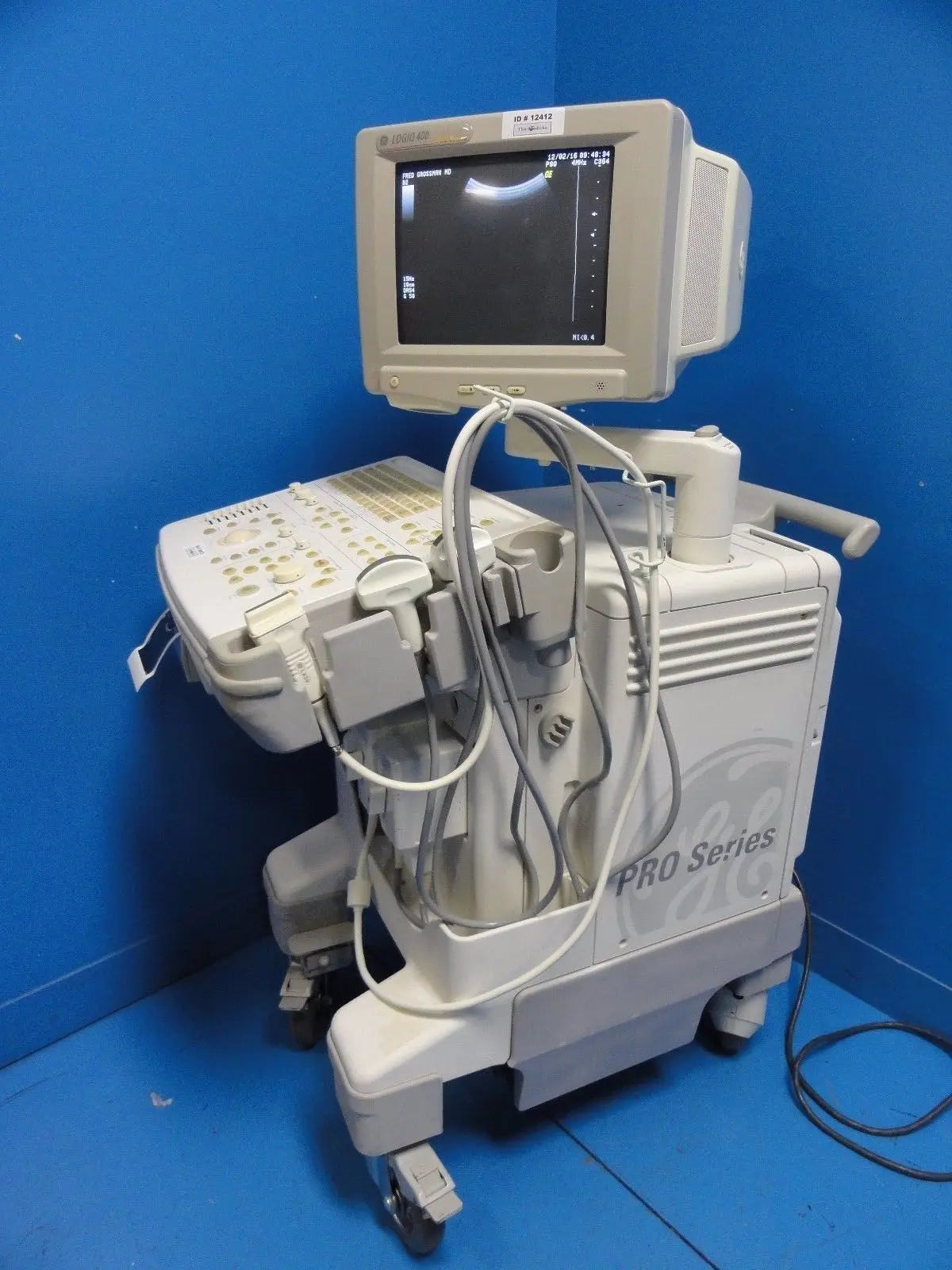 GE Logiq 400 Pro Series Ultrasound W/ C364, C551, LA39 Probes & Printer ~ 12412 DIAGNOSTIC ULTRASOUND MACHINES FOR SALE