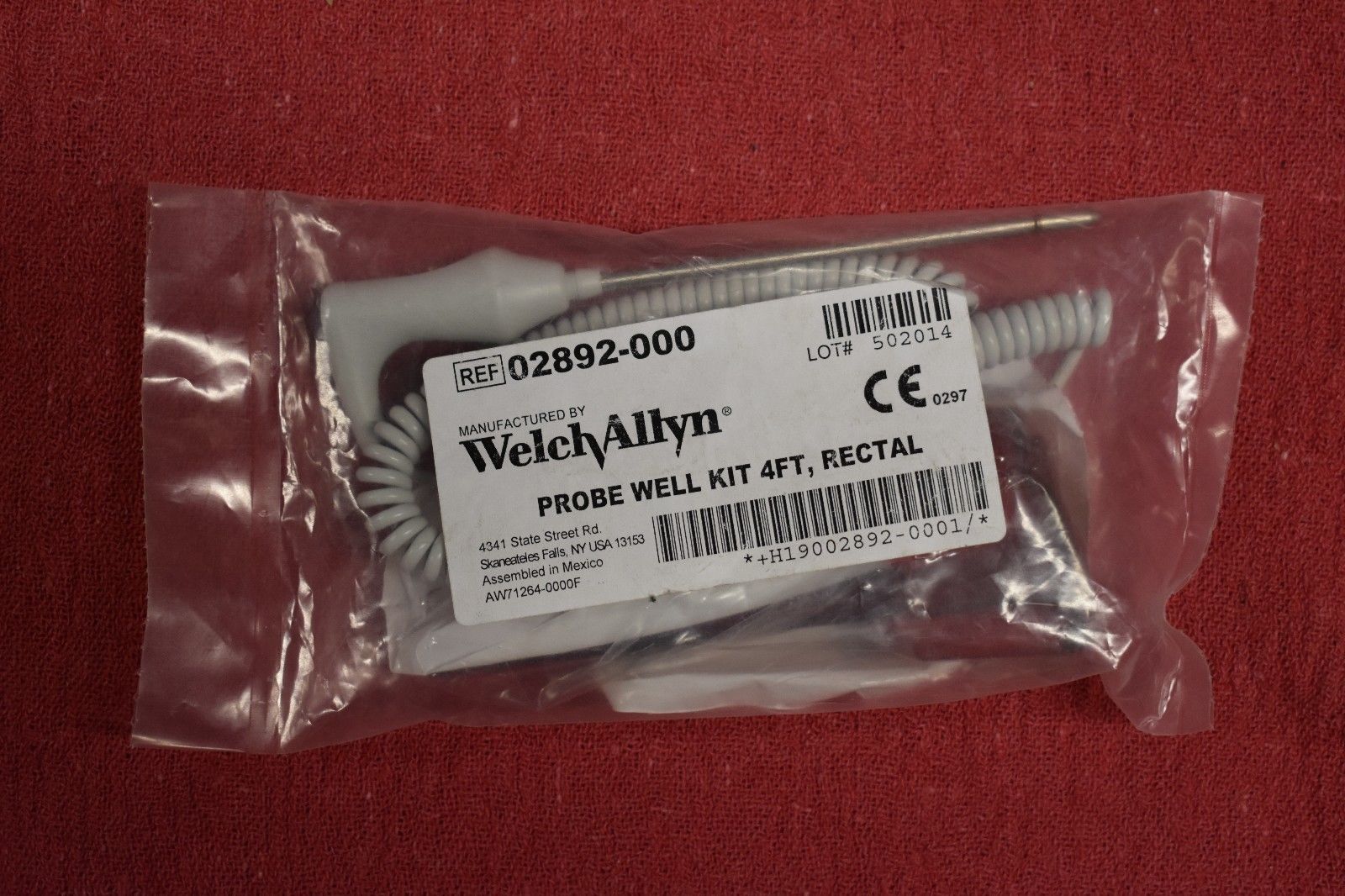 Welch Allyn 02892-000 4' Rectal Probe Well Kit ****FREE SHIPPING**** 732094026016 DIAGNOSTIC ULTRASOUND MACHINES FOR SALE