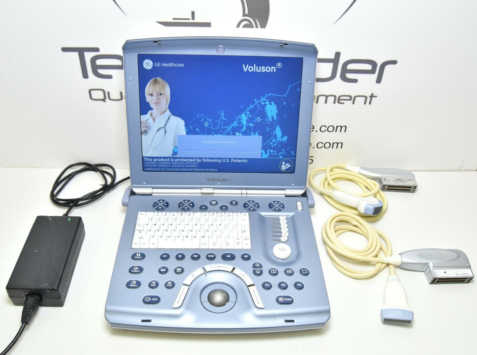 GE Voluson I BT14 portable ultrasound with 3 probes (year of manufacture 2016) DIAGNOSTIC ULTRASOUND MACHINES FOR SALE