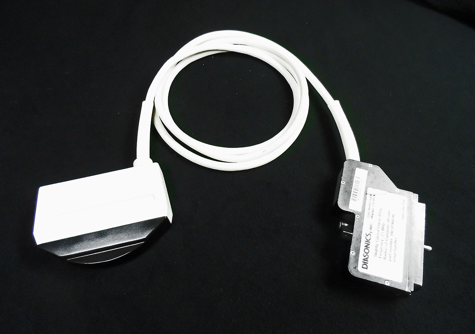 Diasonics Slightly Curved Linear Array Ultrasound Transducer Probe 100-01984-00 DIAGNOSTIC ULTRASOUND MACHINES FOR SALE