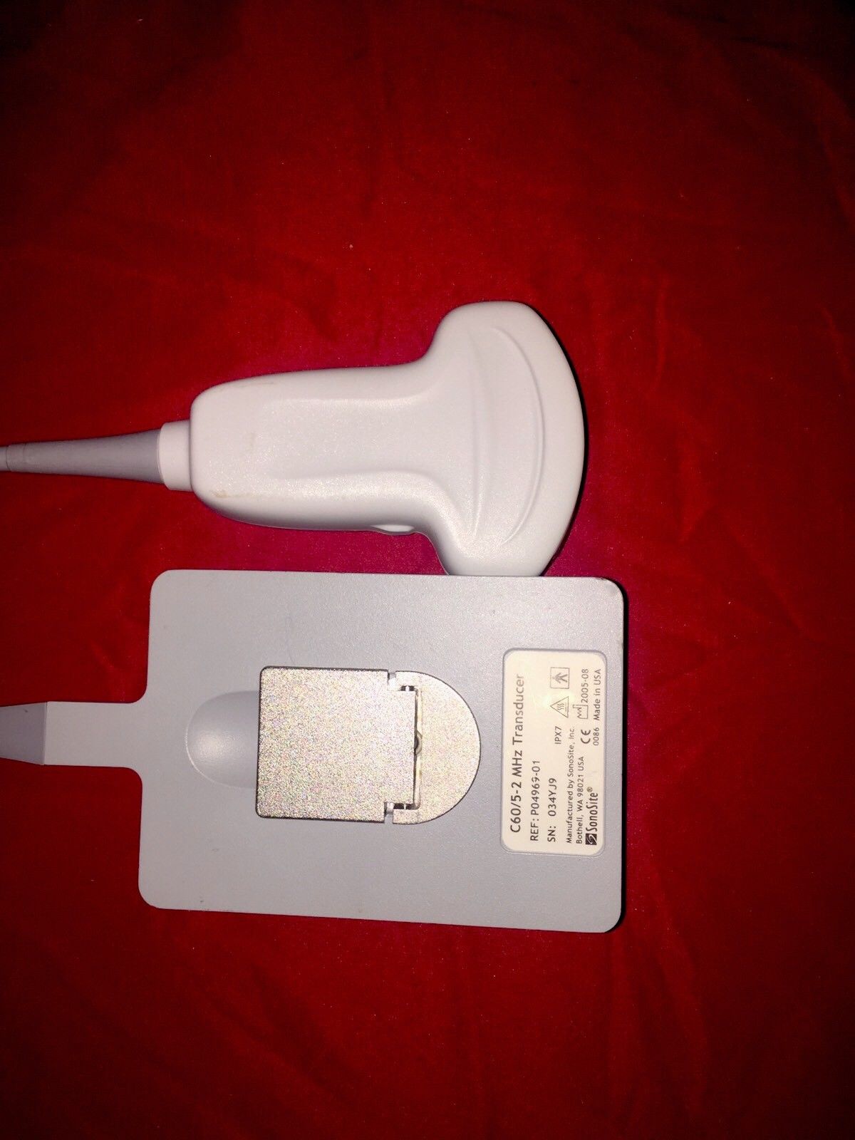SONOSITE C60/5-2 MHz ULTRASOUND PROBE TRANSDUCER FOR 180 PLUS DIAGNOSTIC ULTRASOUND MACHINES FOR SALE