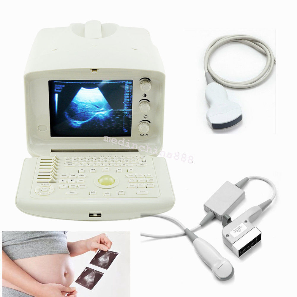 Man-Pack Ultrasound Scanner Machine Convex + Micro Convex Probe +3D Image Great DIAGNOSTIC ULTRASOUND MACHINES FOR SALE