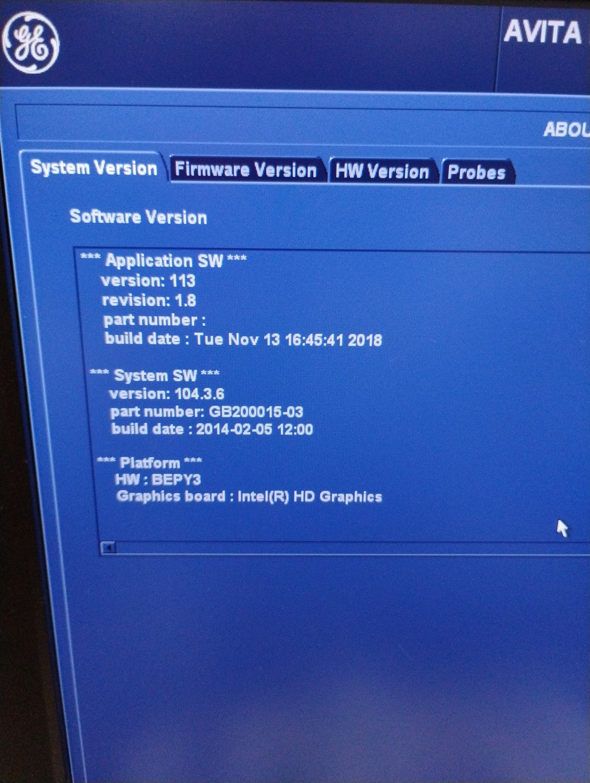 GE Healthcare Vivid E9 Ultrasound