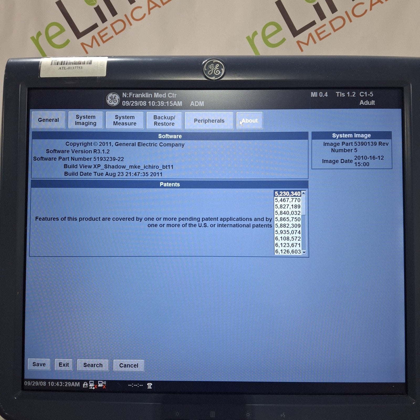 GE Healthcare Logiq E9 Ultrasound